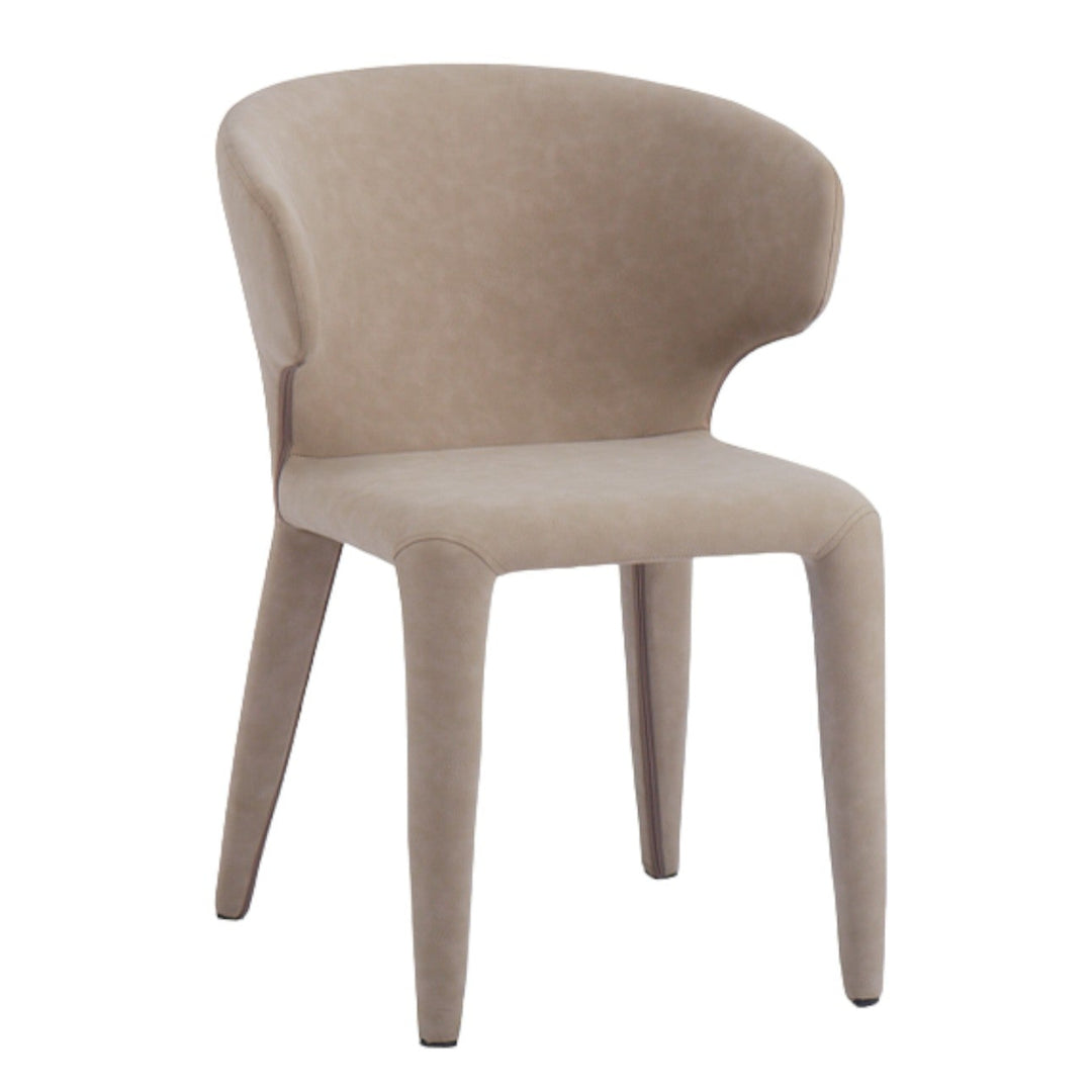 Romano Dining Chair Mushroom Leather Look - Future Classics Furniture