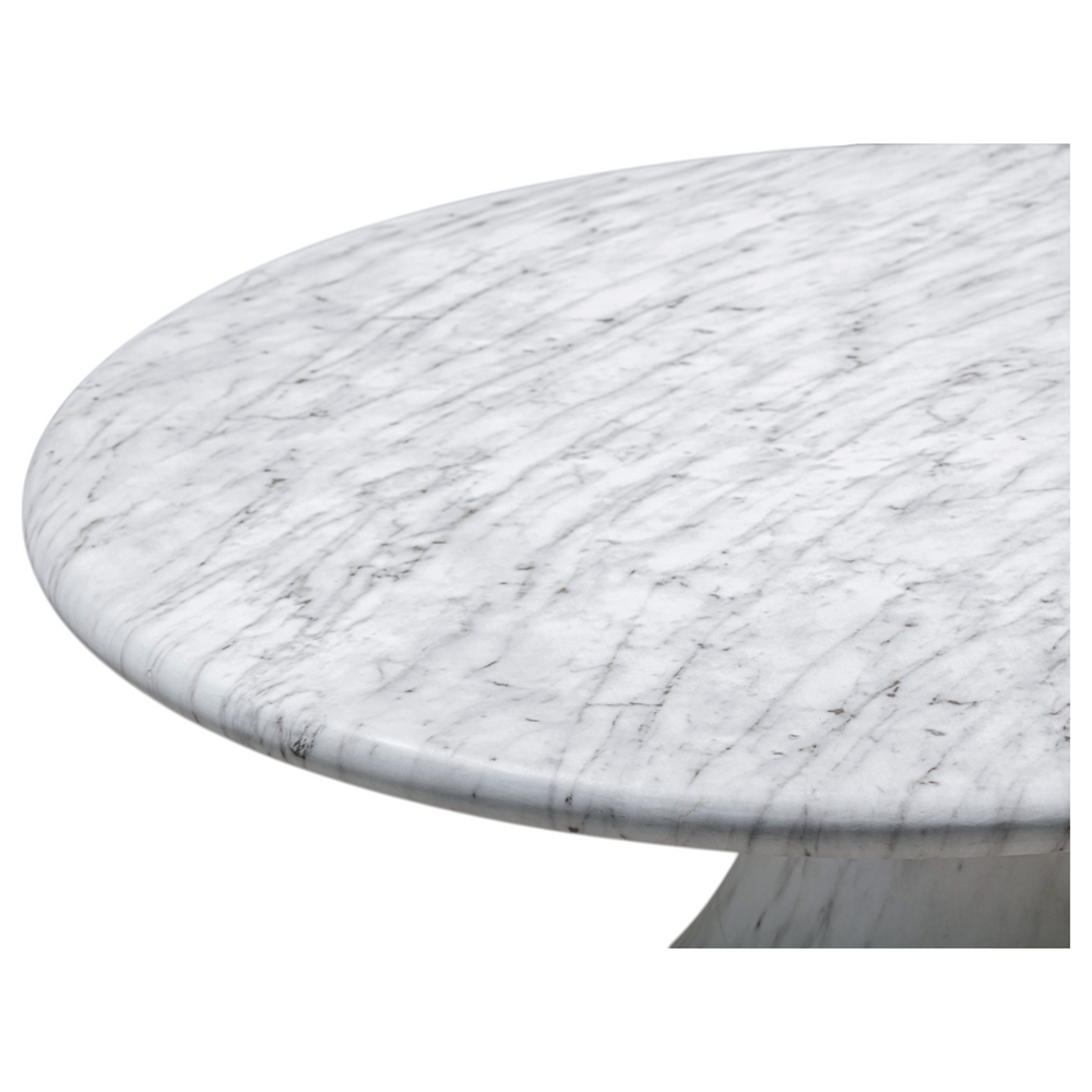 Aqua Round Dining Table Marble Finish - 1.2m - Future Classics Furniture