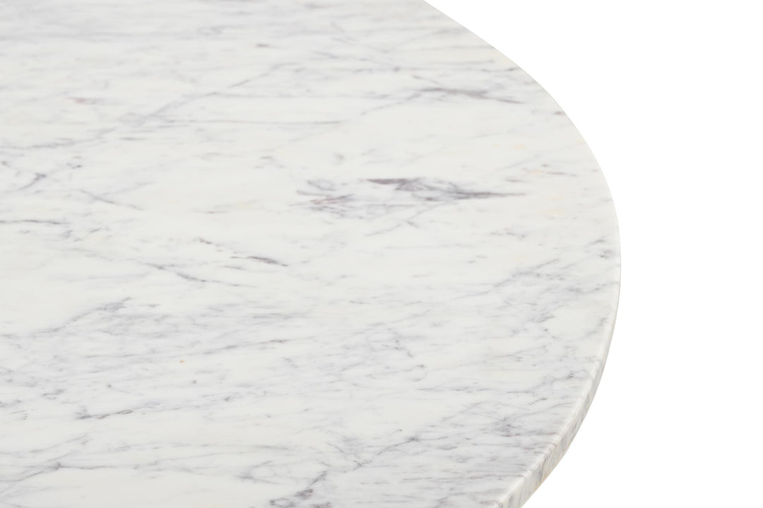 Hamptons Fluted Round Marble Dining Table - 1.2m - Future Classics Furniture