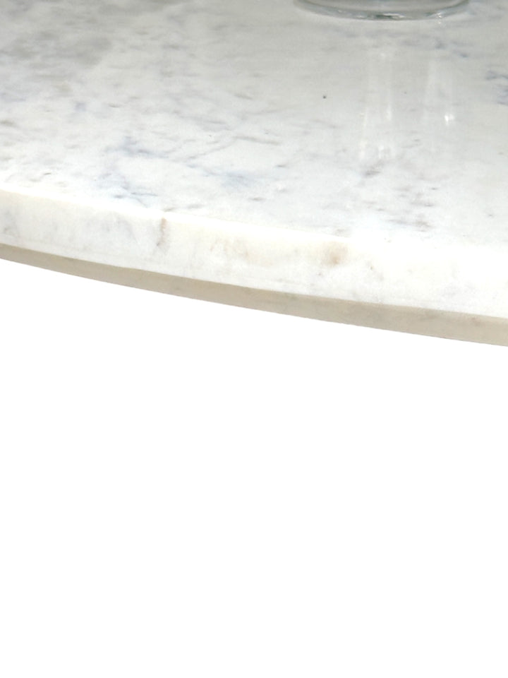 Hamptons Fluted Round Marble Dining Table - 1.2m - Future Classics Furniture