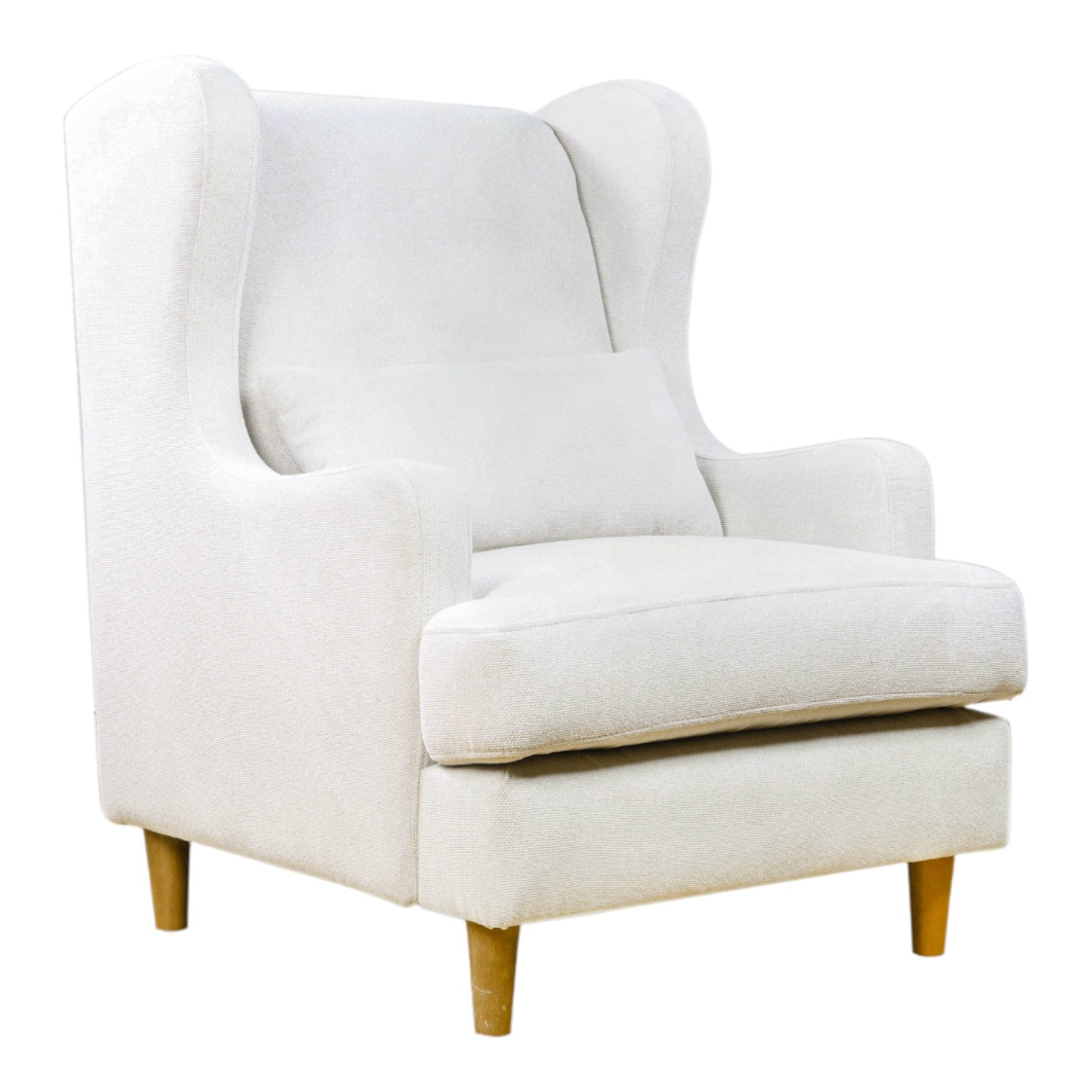 Arm Chair/Occasional Chair (Beige Fabric) - Monarchy