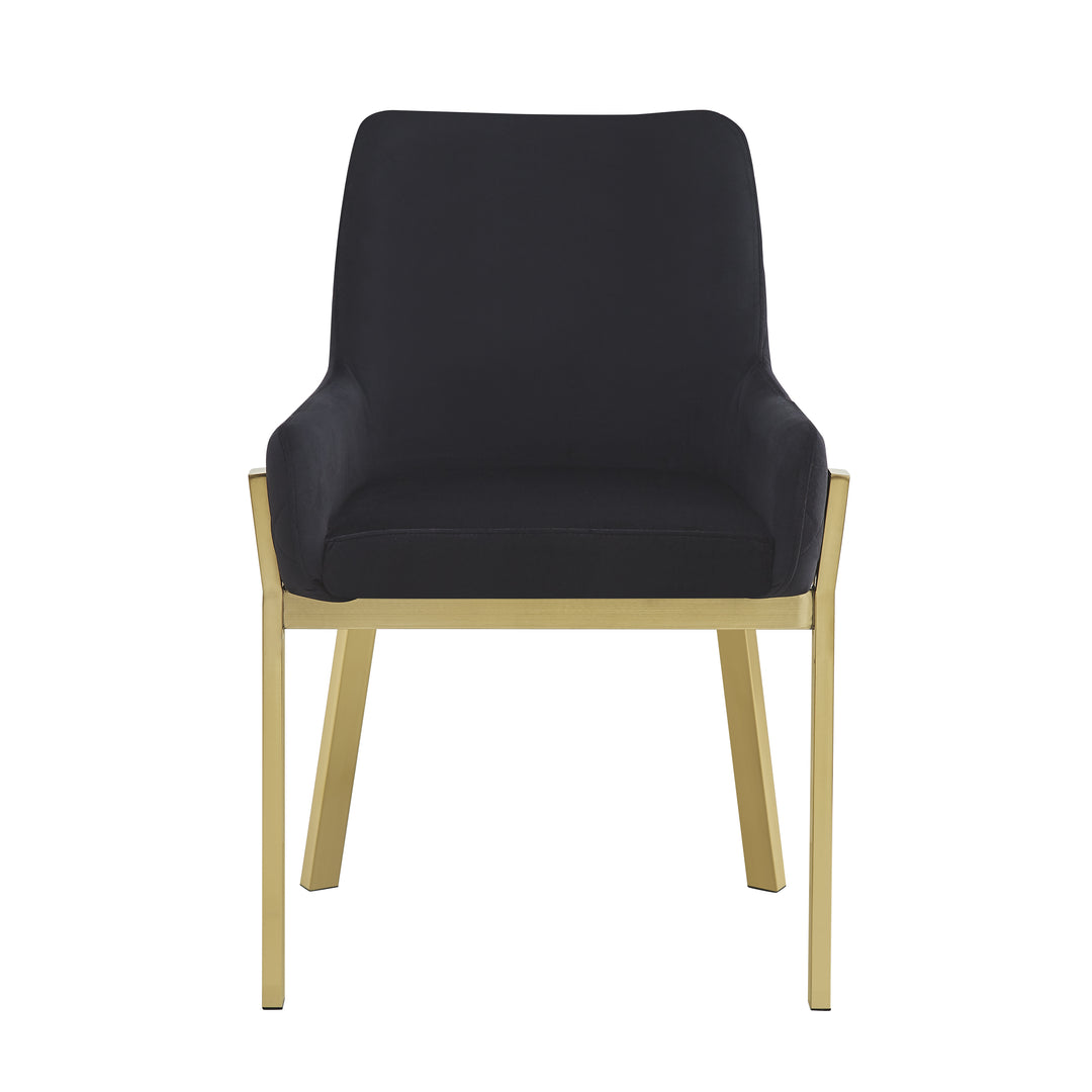Mateo Dining Chair Black Velvet
