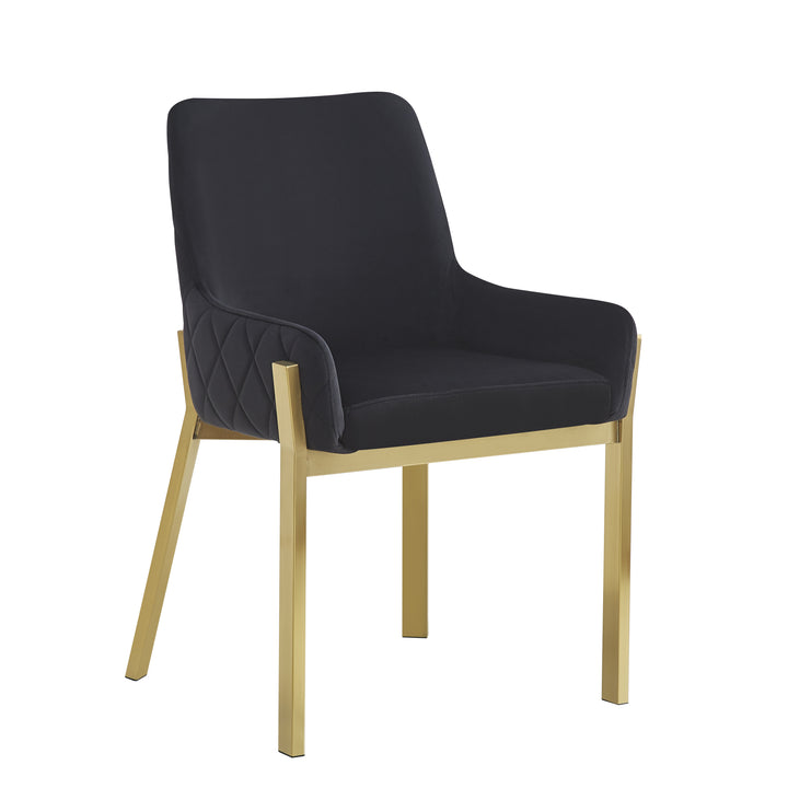 Mateo Dining Chair Black Velvet