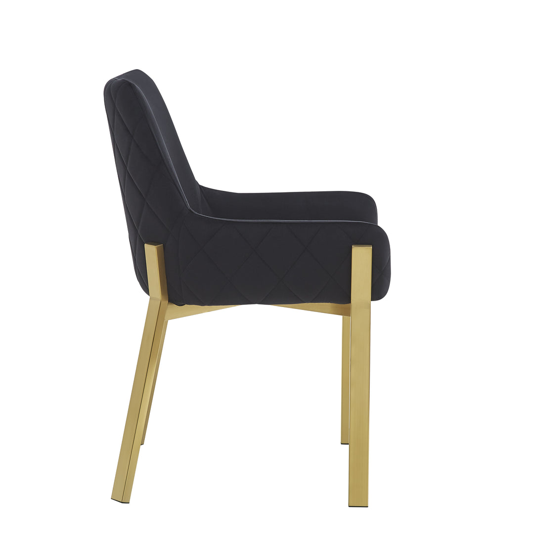 Mateo Dining Chair Black Velvet