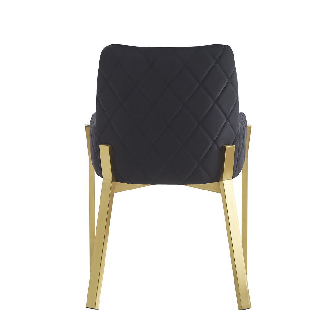 Mateo Dining Chair Black Velvet
