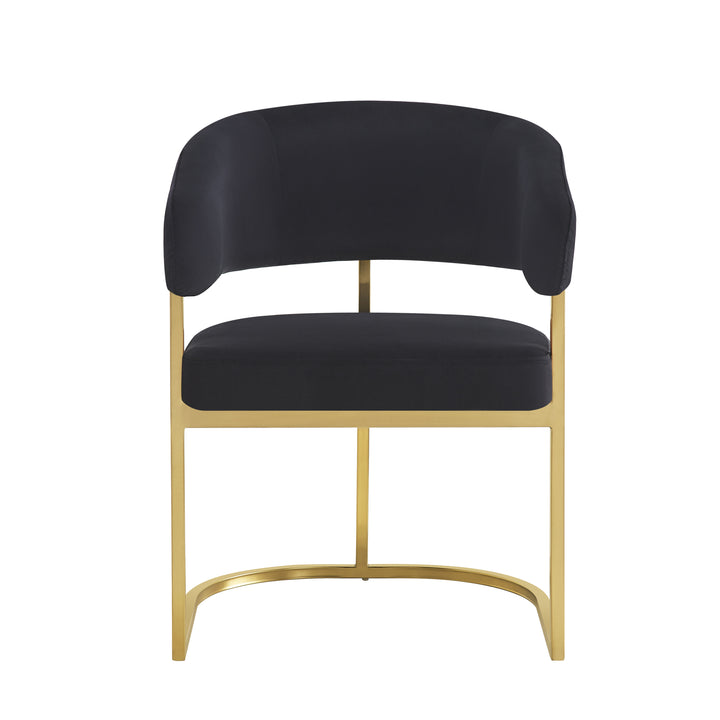 Gianna Dining Chair Black Velvet