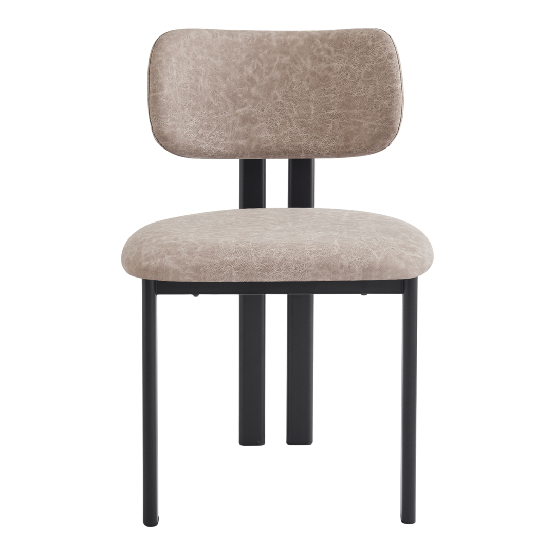 Farinelli Dining Chair Stone Leather Look - Future Classics Furniture