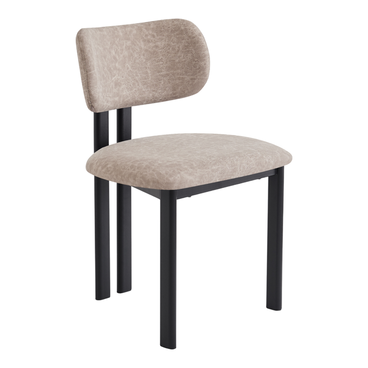 Farinelli Dining Chair Stone Leather Look - Future Classics Furniture