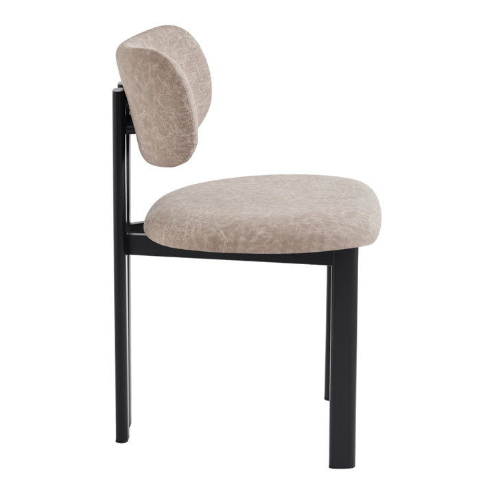 Farinelli Dining Chair Stone Leather Look - Future Classics Furniture