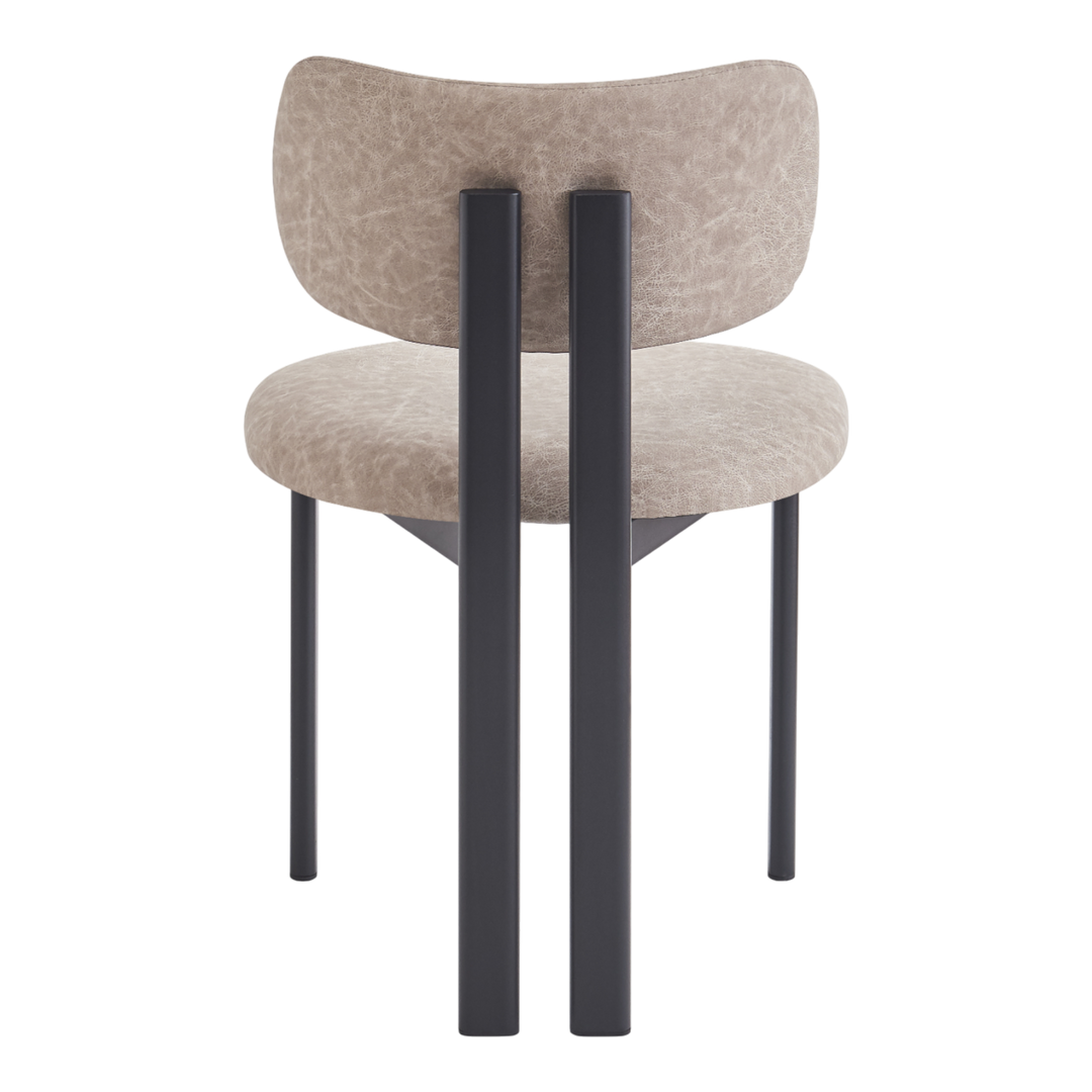 Farinelli Dining Chair Stone Leather Look - Future Classics Furniture
