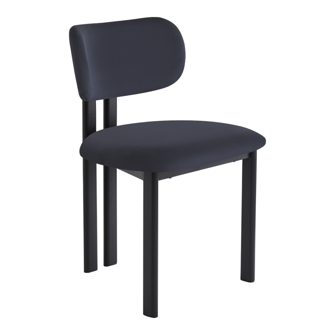 Farinelli Dining Chair Black Velvet - Future Classics Furniture