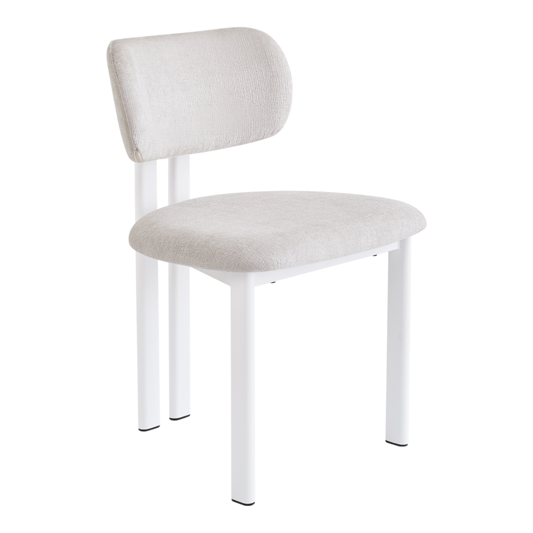 Salvatini Dining Chair Textured Beige - Future Classics Furniture