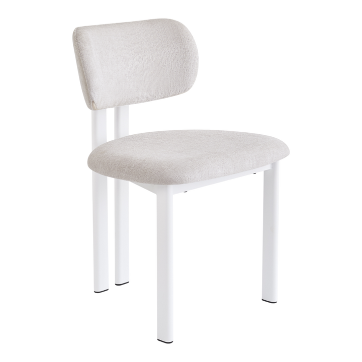 Salvatini Dining Chair Textured Beige - Future Classics Furniture
