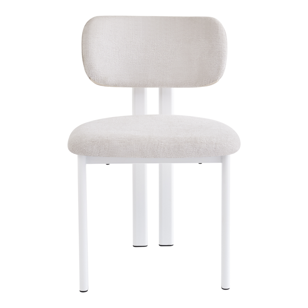 Salvatini Dining Chair Textured Beige - Future Classics Furniture