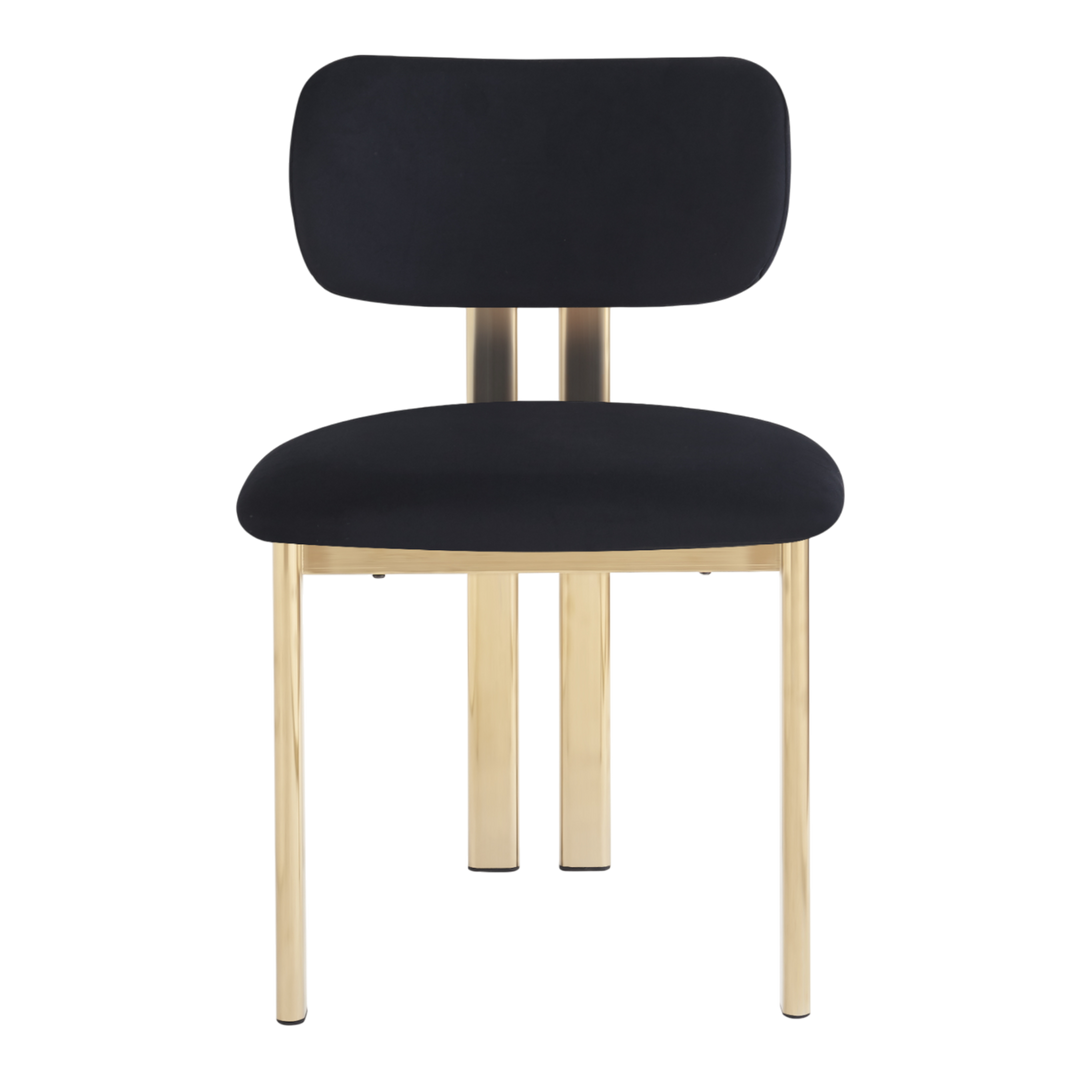Claudio Dining Chair Black Velvet - Future Classics Furniture