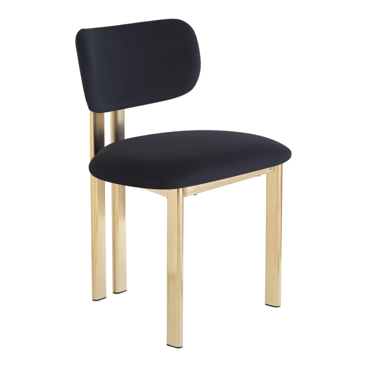 Claudio Dining Chair Black Velvet - Future Classics Furniture