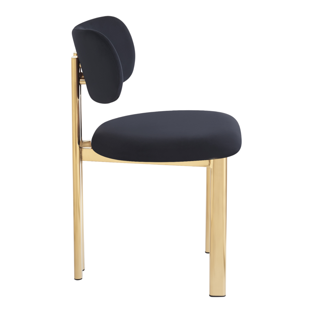 Claudio Dining Chair Black Velvet - Future Classics Furniture