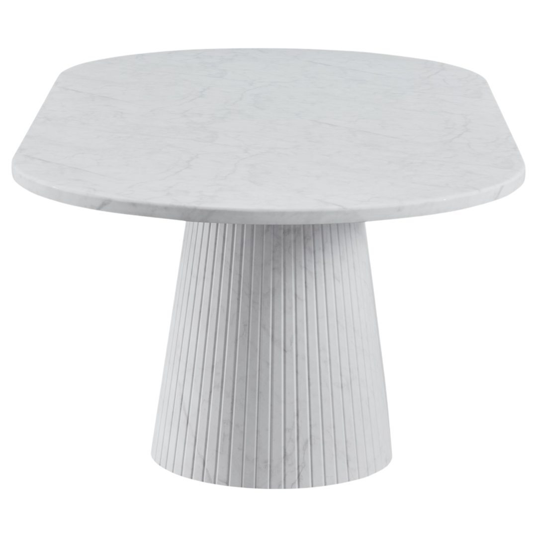 Wooden Verona 2.2m dining table with sleek design, perfect for modern dining rooms, shown in natural wood finish.