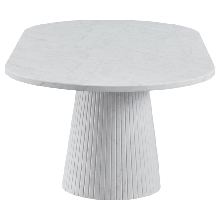 Wooden Verona 2.2m dining table with sleek design, perfect for modern dining rooms, shown in natural wood finish.