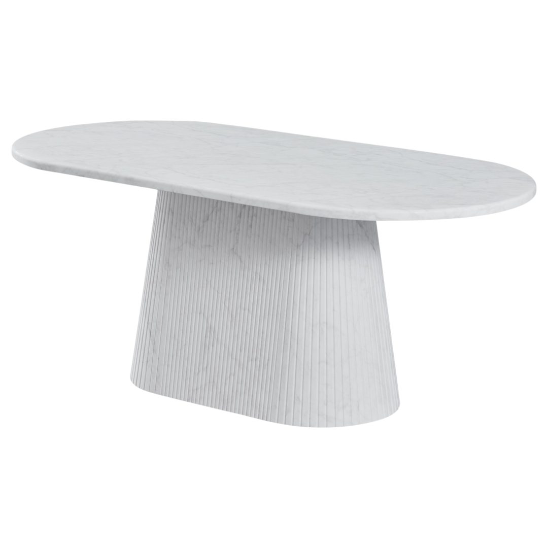 Wooden Verona dining table with a 1.8m length, showcasing a sleek, modern design perfect for contemporary dining rooms.