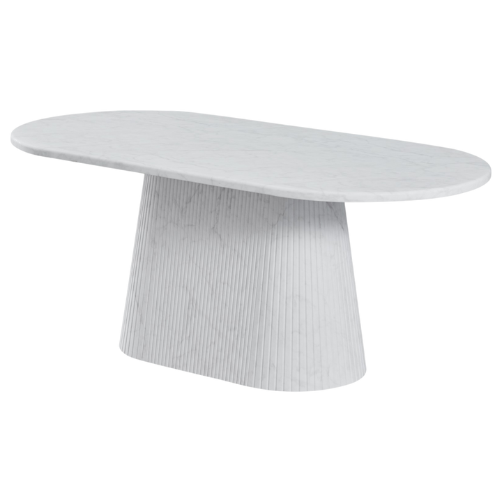 Wooden Verona dining table with a 1.8m length, showcasing a sleek, modern design perfect for contemporary dining rooms.