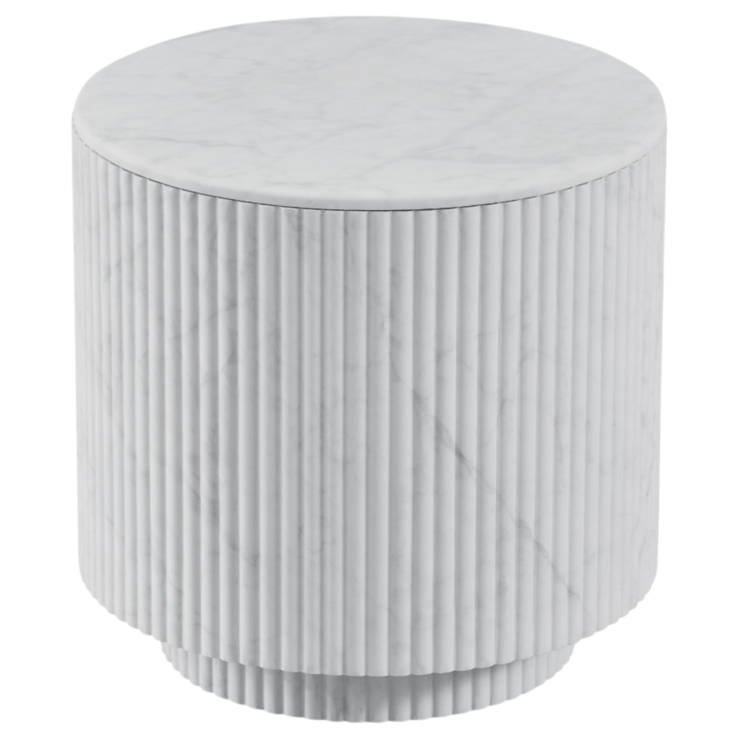 Wooden Verona Side Table with a sleek design, featuring a smooth surface and sturdy legs, ideal for living room or bedroom use.