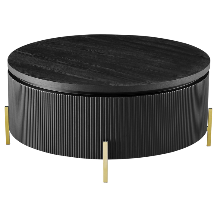 Stylish Como coffee table with a sleek wooden surface and modern design, perfect for contemporary living room decor.