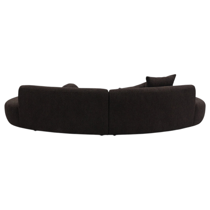 Eleganza Curved Sofa Chocolate - Future Classics Furniture