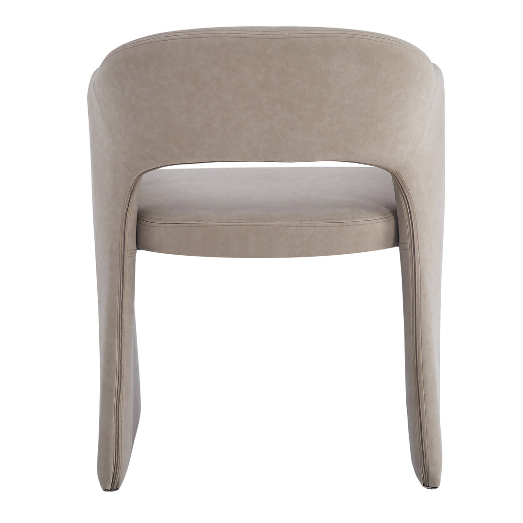 Emilia Dining Chair Mushroom Leather Look