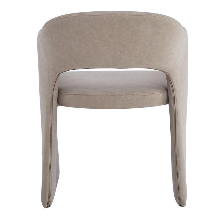 Emilia Dining Chair Mushroom Leather Look