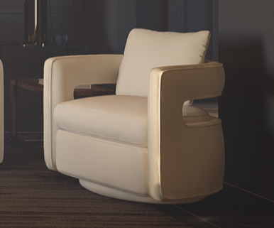 Rhonda Swivel Chair Vegan Leather