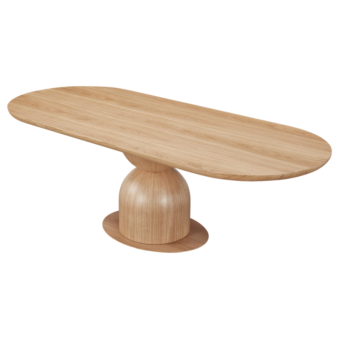 Tulip Oval Dining Table Oak - 2.4m
