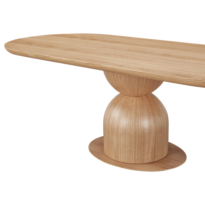 Tulip Oval Dining Table Oak - 2.4m