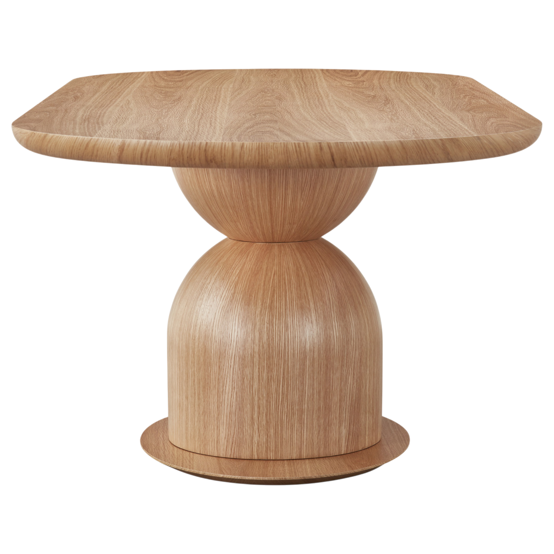 Tulip Oval Dining Table Oak - 2.4m