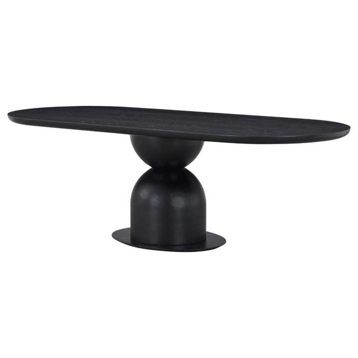 Tulip Oval Dining Table Black - 2.4m