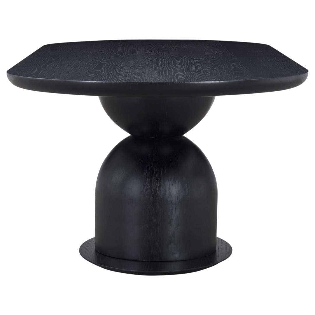 Tulip Oval Dining Table Black - 2.4m