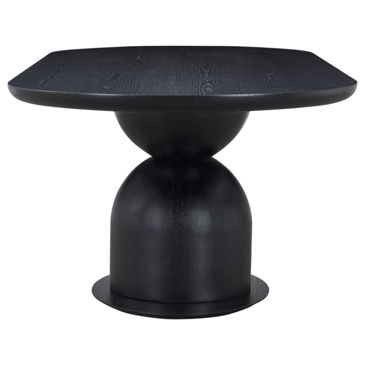 Tulip Oval Dining Table Black - 2.4m