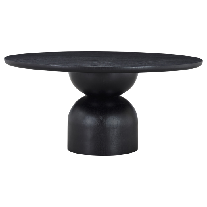 Tulip Round Dining Table Black - 1.6m