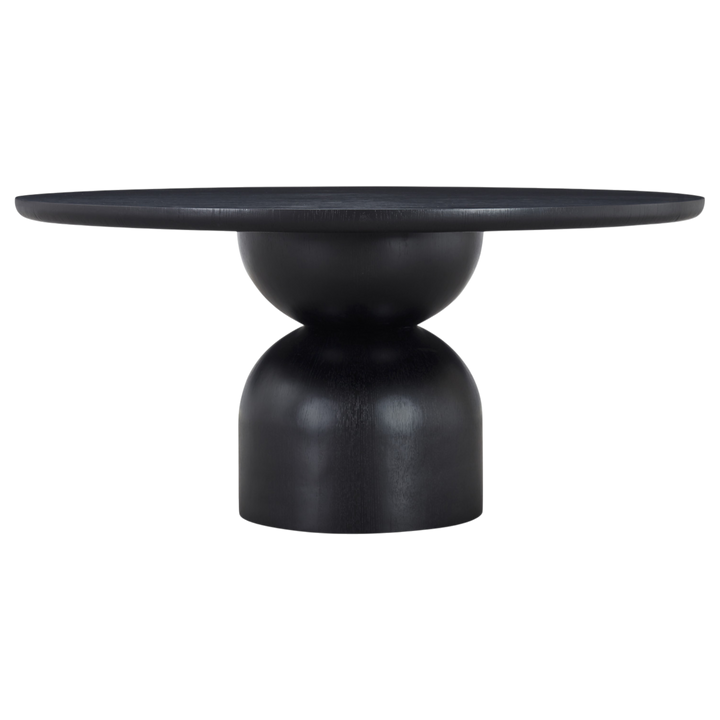 Tulip Round Dining Table Black - 1.6m