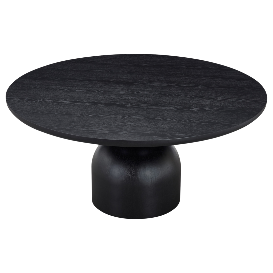 Tulip Round Dining Table Black - 1.6m