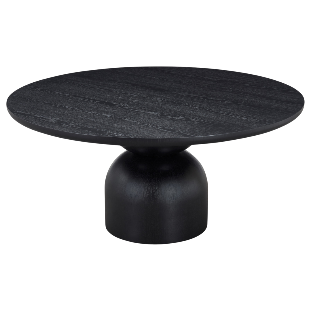 Tulip Round Dining Table Black - 1.6m