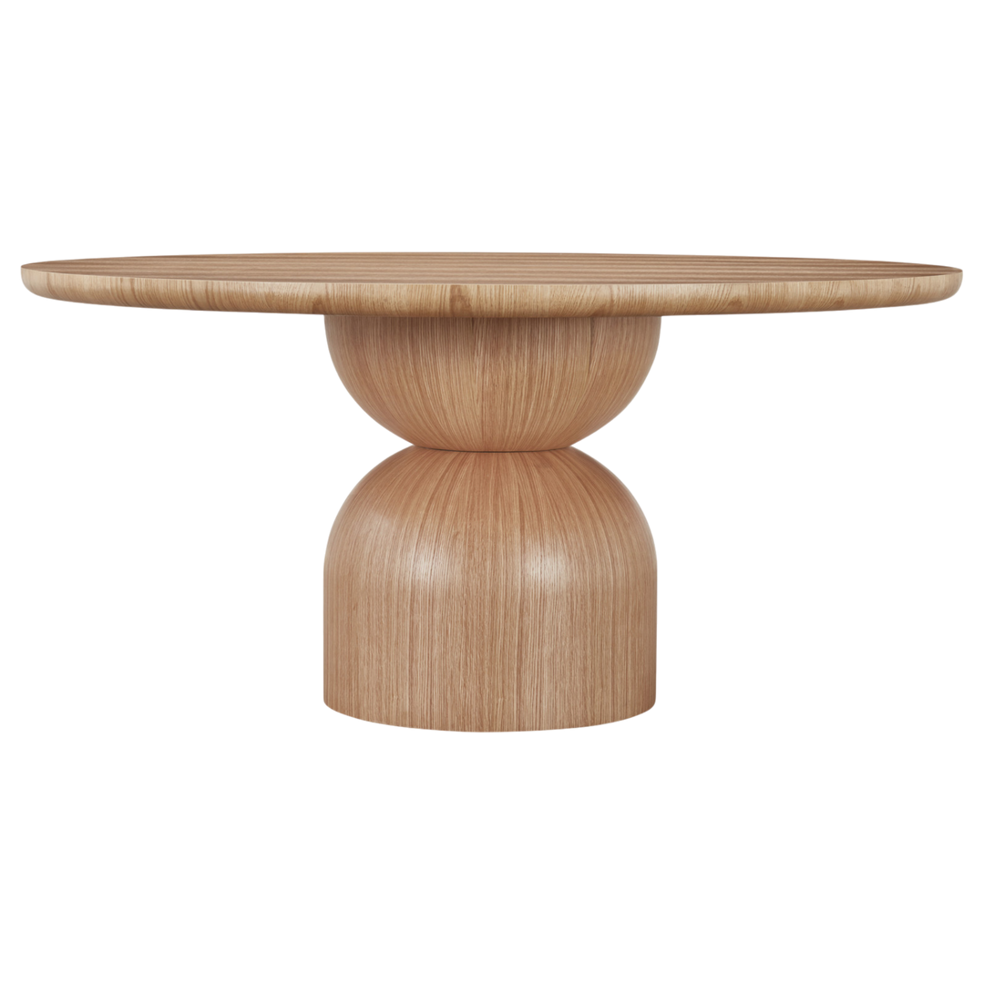 Tulip Round Dining Table Oak - 1.6m