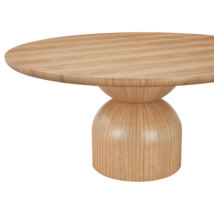 Tulip Round Dining Table Oak - 1.6m