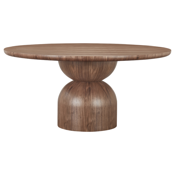 Tulip Round Dining Table Walnut - 1.6m