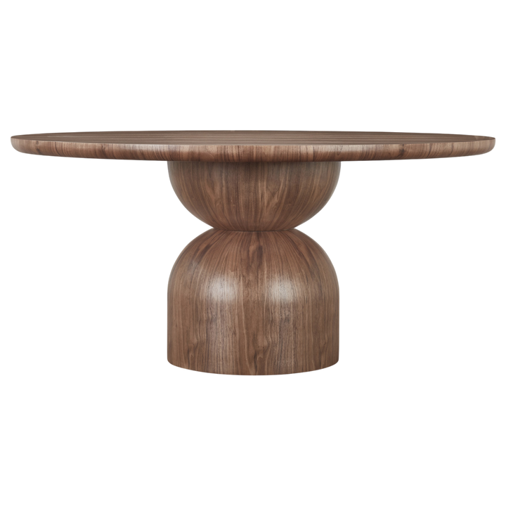 Tulip Round Dining Table Walnut - 1.6m