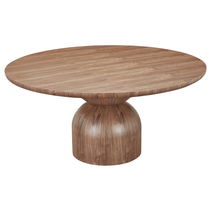 Tulip Round Dining Table Walnut - 1.6m