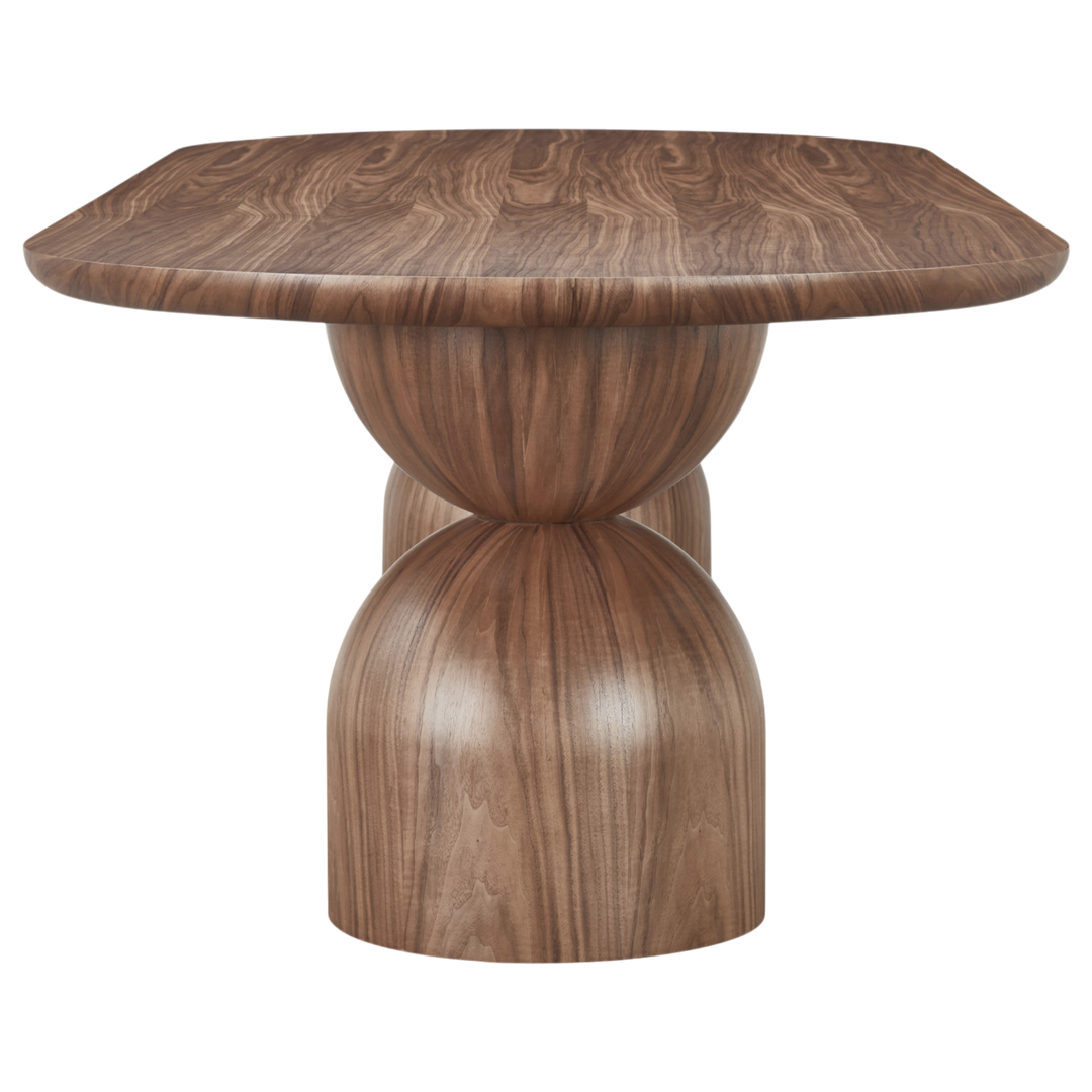 Tulip Oval Dining Table Walnut - 2.8m