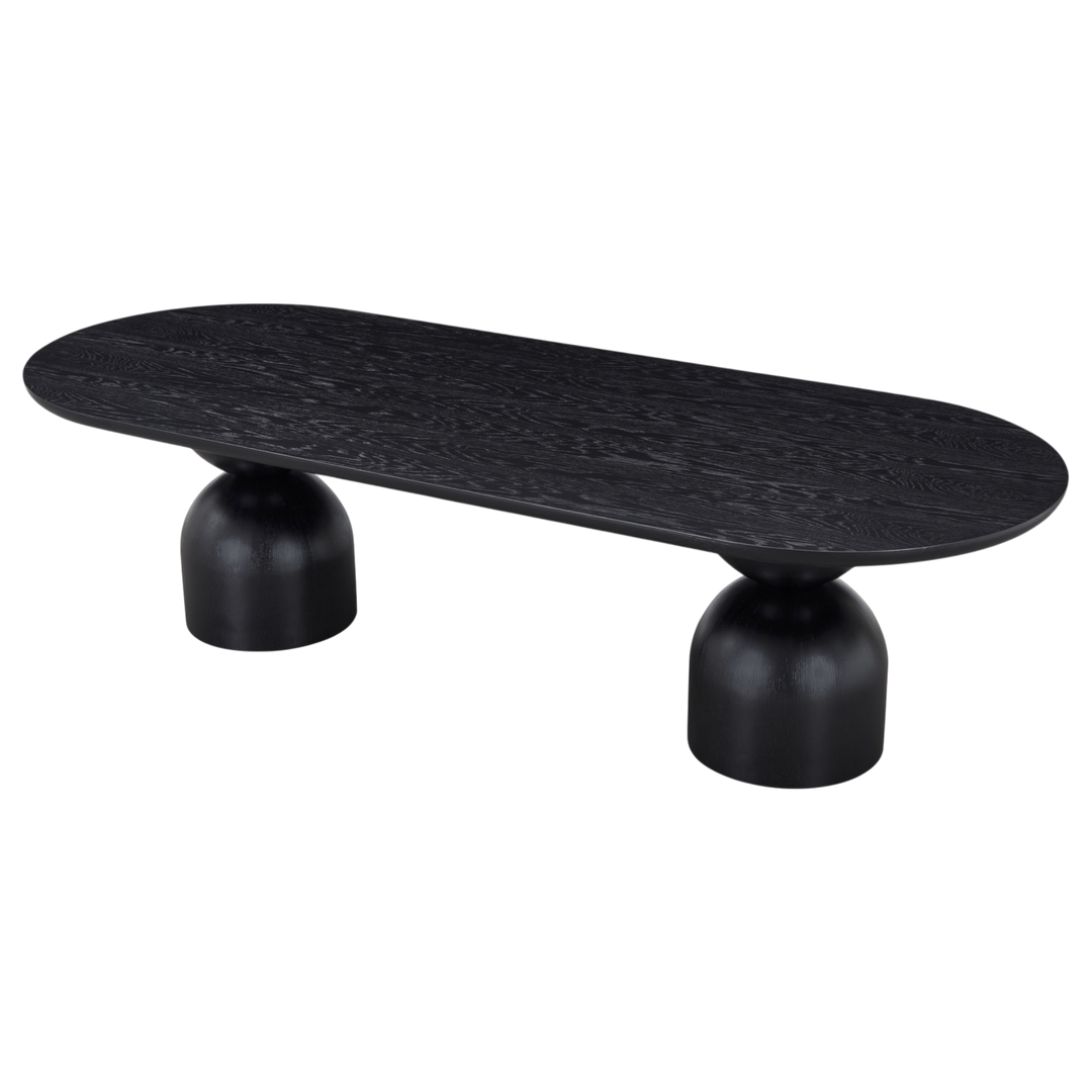 Tulip Oval Dining Table Black - 2.8m