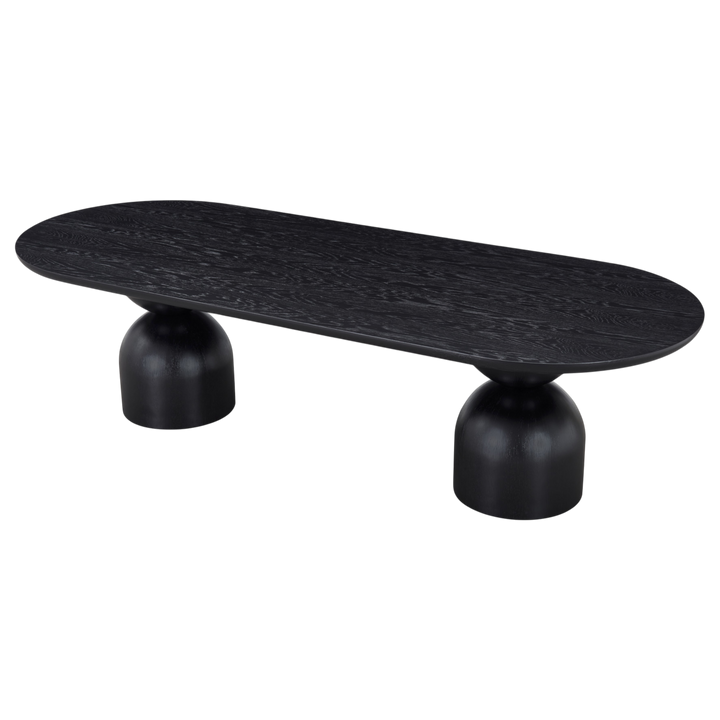 Tulip Oval Dining Table Black - 2.8m