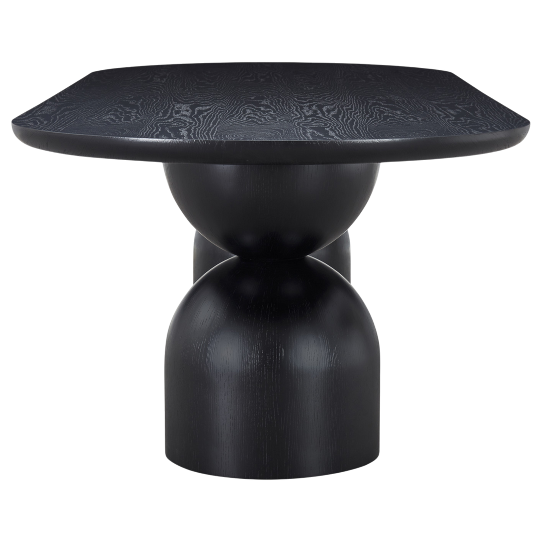 Tulip Oval Dining Table Black - 2.8m